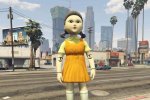 GTA 5: Squid Game diventa popolare nei server GDR della modalità online - Notizia
