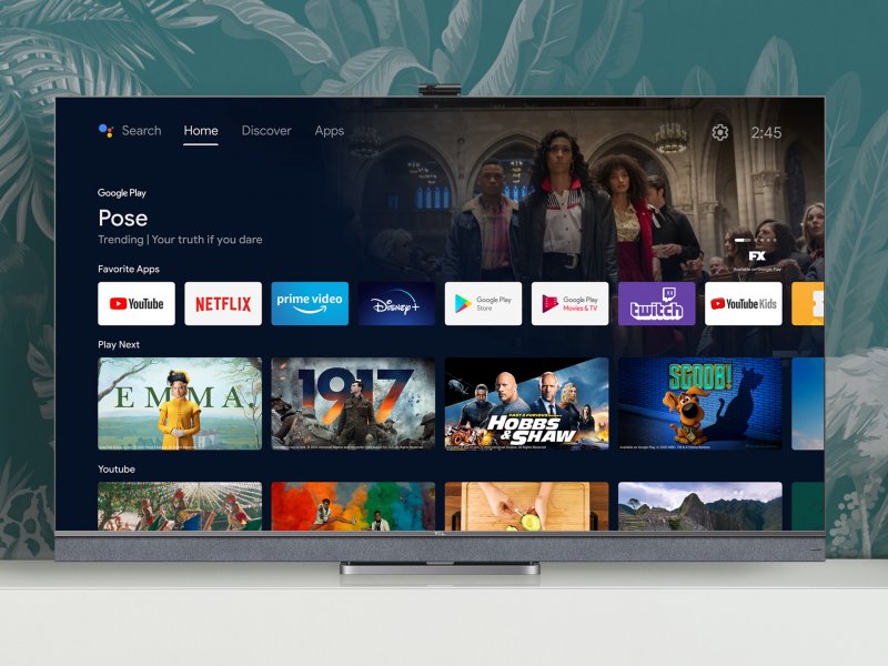 TCL C82, la schermata delle app TCL C82, la schermata delle app