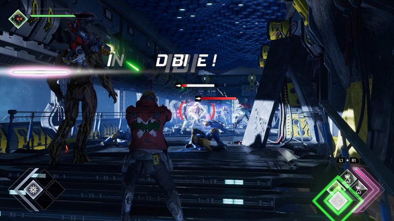Marvel's Guardians of the Galaxy, gli attacchi concatenati danno vita a sequenze frenetiche e spettacolari Marvel's Guardians of the Galaxy, gli attacchi concatenati danno vita a sequenze frenetiche e spettacolari