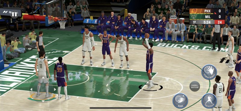 NBA 2K22 Arcade Edition, l'esecuzione dei tiri liberi NBA 2K22 Arcade Edition, l'esecuzione dei tiri liberi