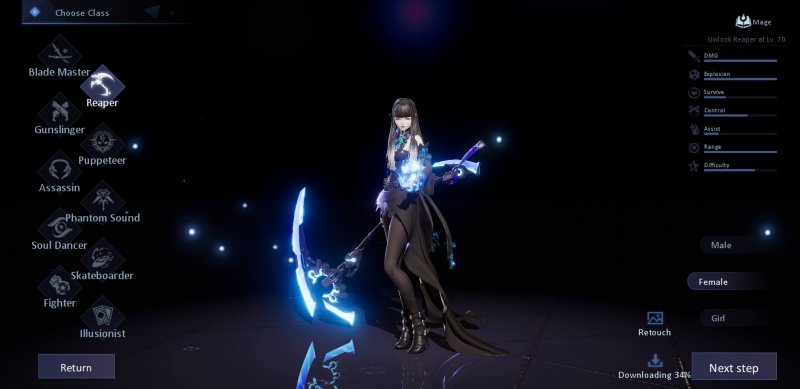 Classi dei personaggi ed editor sono molto completi e ben fatti