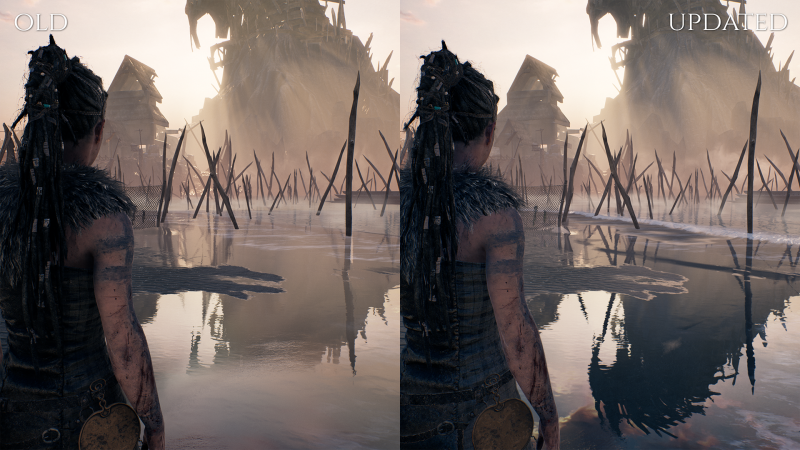 Hellblade: Senua's Sacrifice, la differenza con e senza ray tracing Hellblade: Senua's Sacrifice, la differenza con e senza ray tracing
