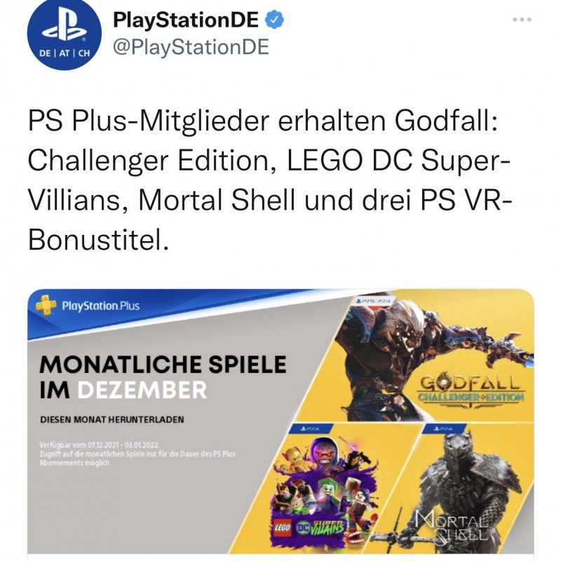 La publicación publicada accidentalmente por PlayStation Alemania revela los próximos juegos en diciembre de 2021 para los suscriptores de PS Plus