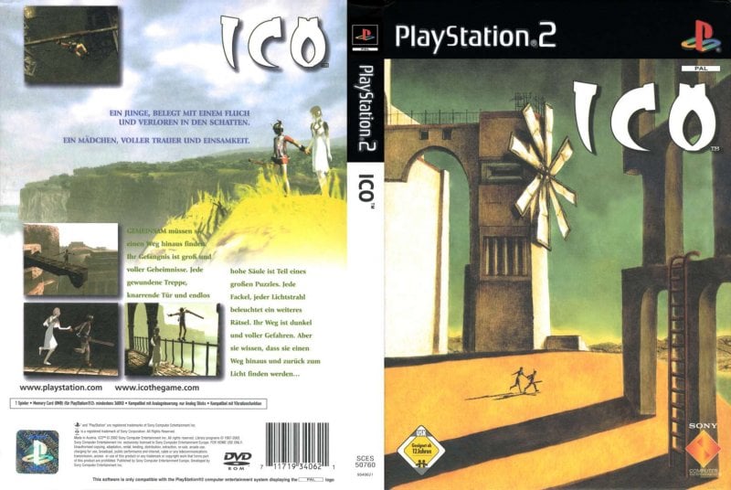 ICO, the particular European cover inspired by the metaphysics of Giorgio de Chirico
