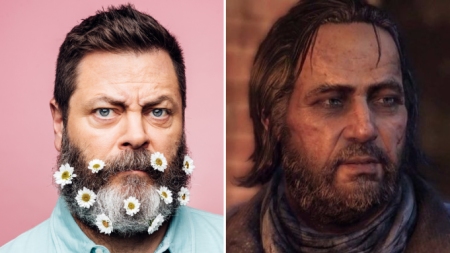 Offerman e Bill nel videogioco