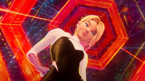 Spider-Man: Across the Spider-Verse, a Spider-Gwen cosplay from Kalinka Fox