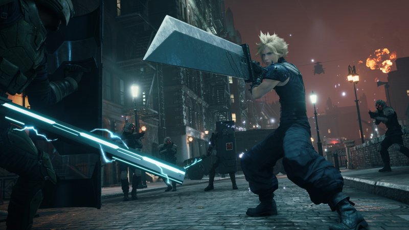 Final Fantasy VII Remake Intergrade, Cloud impegnato in un combattimento