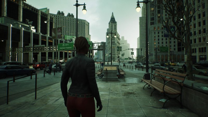 Matrix: Awakening, nuestro personaje camina en la ciudad virtual