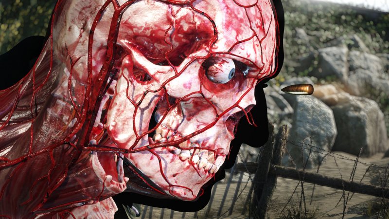 Sniper Elite 5, l'une des spectaculaires Kill Cams à rayons X du jeu