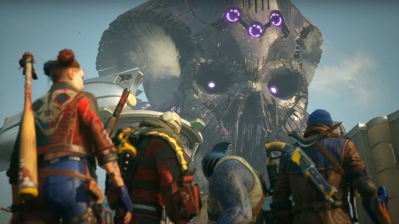 Suicide Squad: Kill the Justice League, i protagonisti davanti alla nave di Brainiac