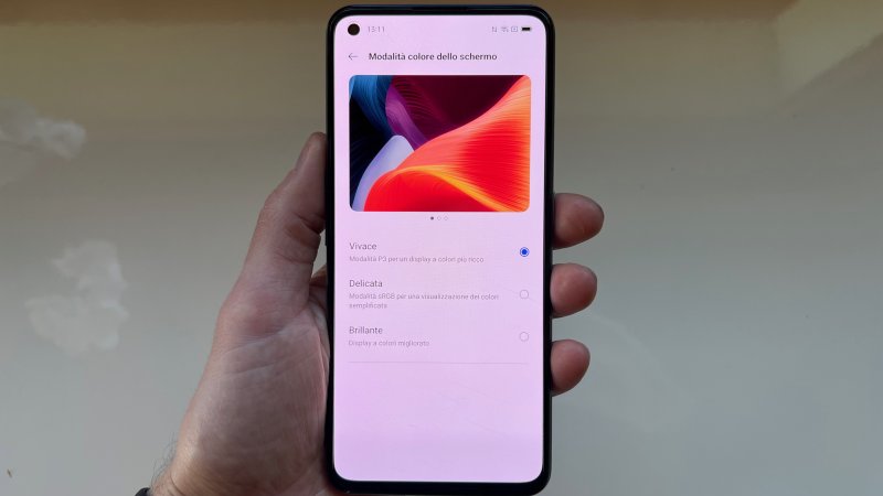 Il display di Realme GT Neo 2 può essere calibrato a seconda delle proprie preferenze Il display di Realme GT Neo 2 può essere calibrato a seconda delle proprie preferenze