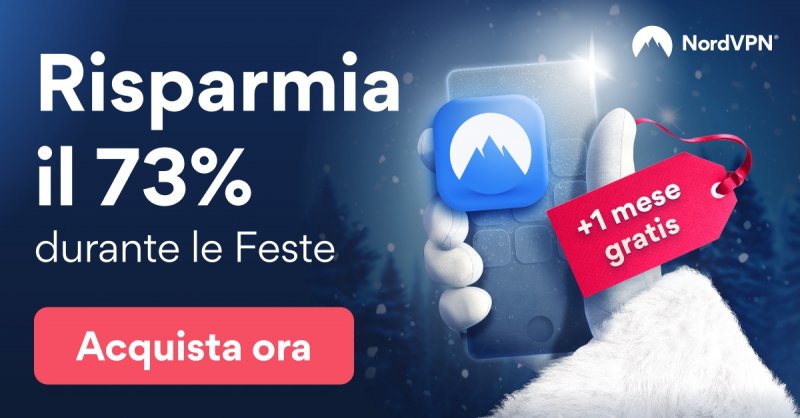 La promozione di Natale di NordVPN