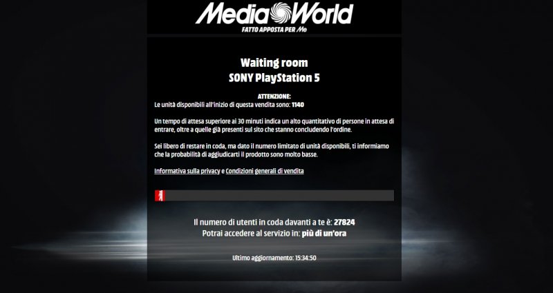 La coda di Mediaworld per PS5