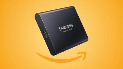 Amazon offers: 2 TB portable SSD on sale, a Samsung T5 memory