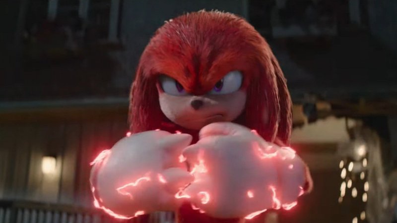 Sonic - Il film 2, Knuckles in una scena del trailer Sonic - Il film 2, Knuckles in una scena del trailer