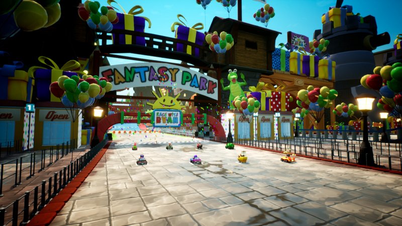 Race with Ryan, la griglia di partenza del kart racing con Ryan