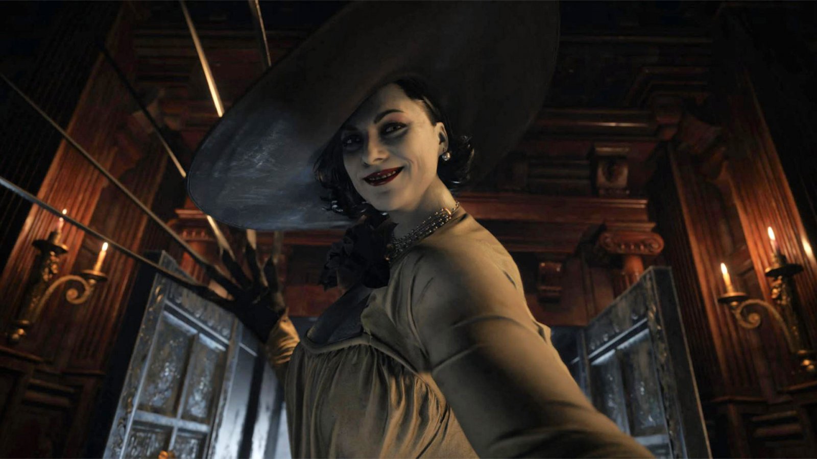 Resident Evil Village, il cosplay di Lady Dimitrescu da Jessica Nigri ci guarda dall'alto in basso