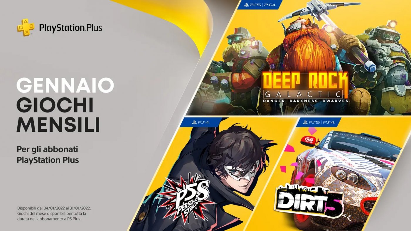 PS Plus, gennaio 2022 giochi PS5 e PS4 gratis annunciati Multiplayer.it