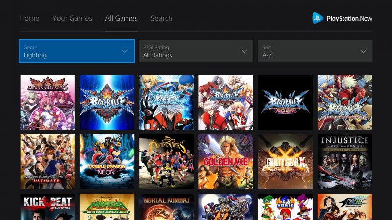 PlayStation Now, l'interfaccia del servizio di cloud gaming Sony PlayStation Now, l'interfaccia del servizio di cloud gaming Sony