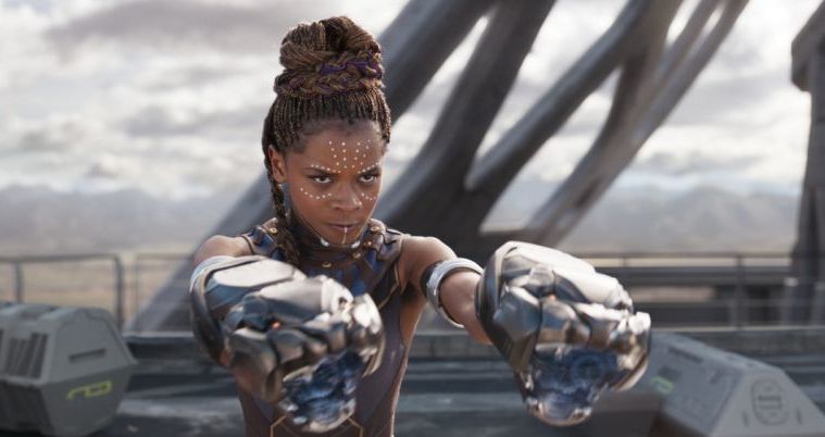 Black Panther: Wakanda Forever, Letitia Wright nei panni di Shuri in una scena di Avengers: Infinity War Black Panther: Wakanda Forever, Letitia Wright nei panni di Shuri in una scena di Avengers: Infinity War