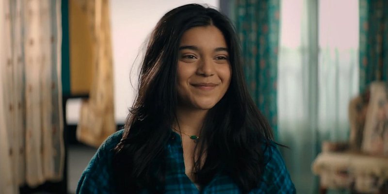 Ms. Marvel, Iman Vellani in una scena del teaser trailer Ms. Marvel, Iman Vellani in una scena del teaser trailer