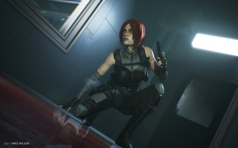 Dino Crisis Remake in Unreal Engine 5: Regina in posa plastica