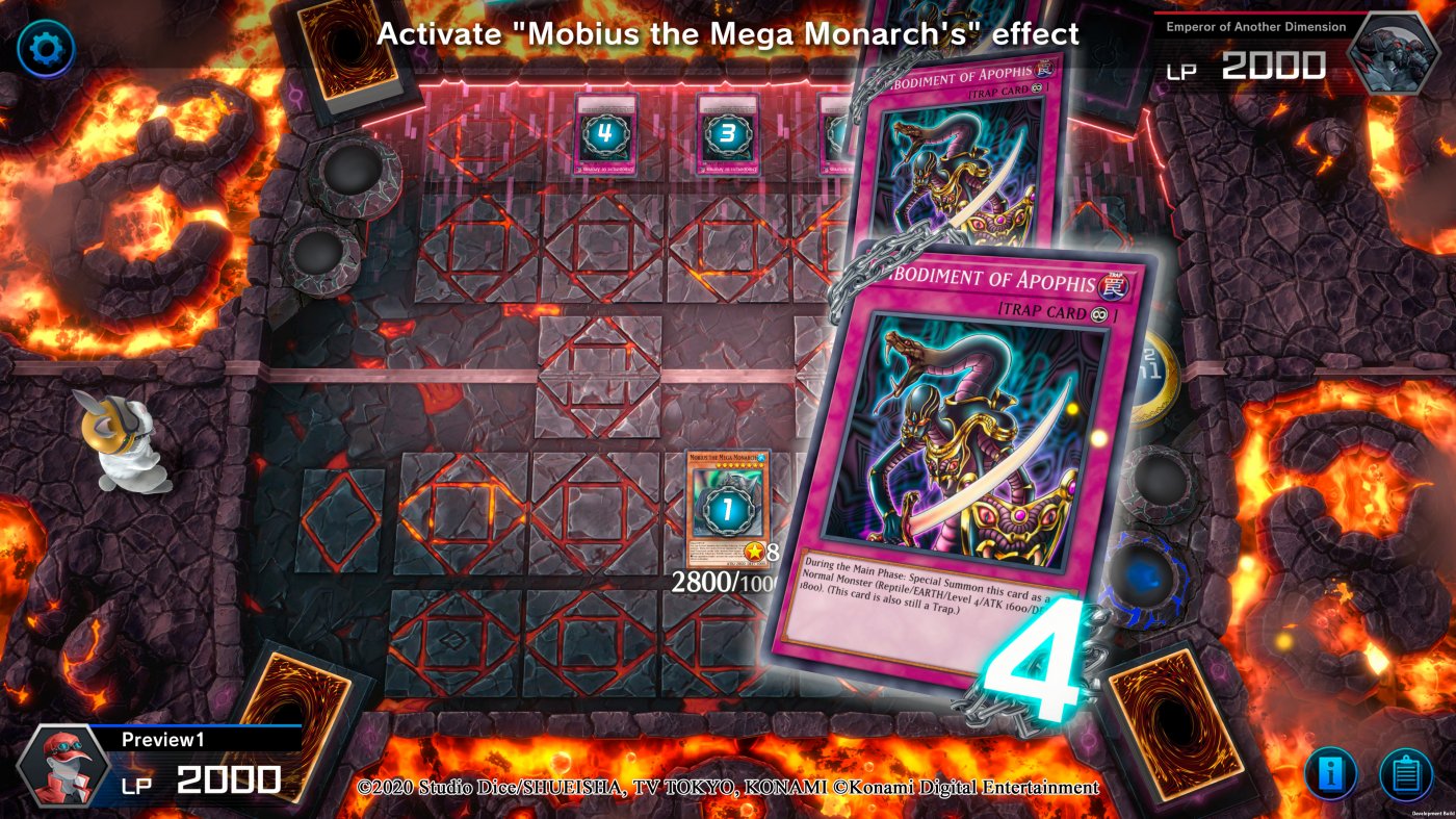 In Yu-Gi-Oh! Master Duel le Catene tra le carte sono mostrate con un'animazione estremamente chiara