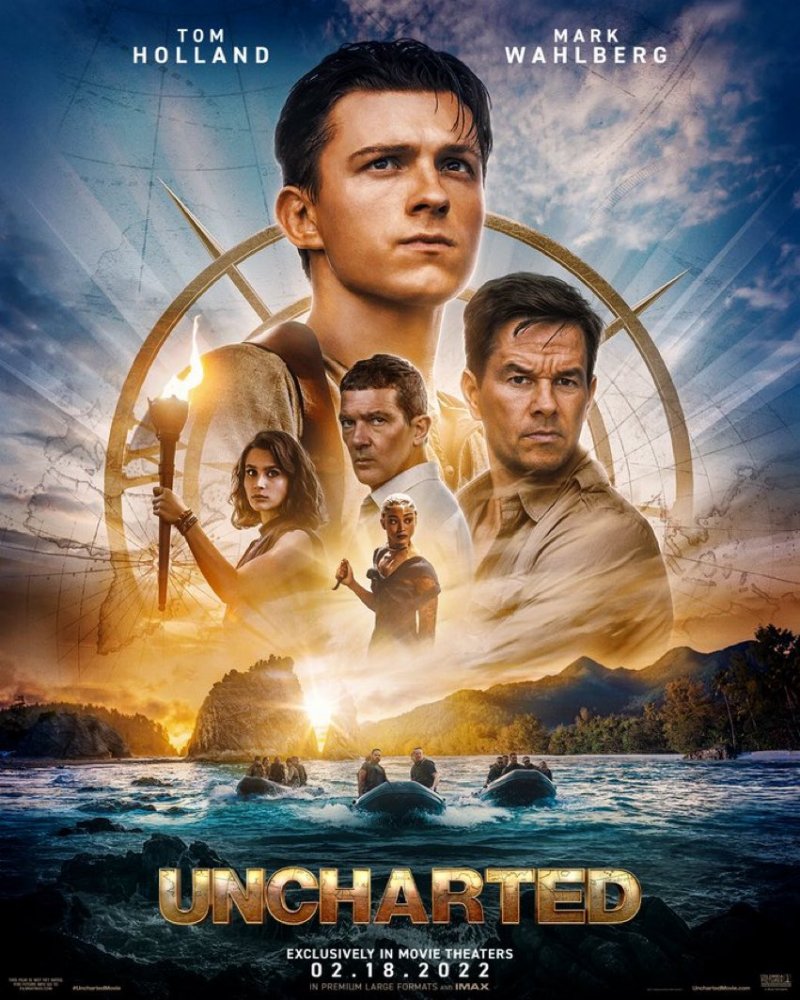 Uncharted, il poster ufficiale del film