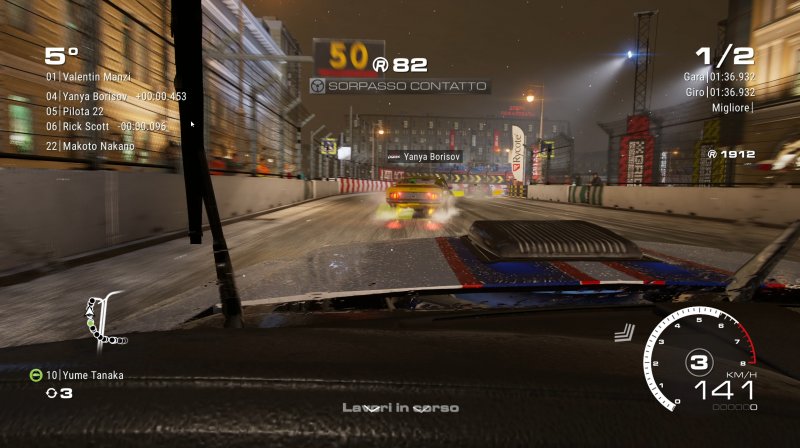 Notte innevata a Mosca su GRID Legends Notte innevata a Mosca su GRID Legends