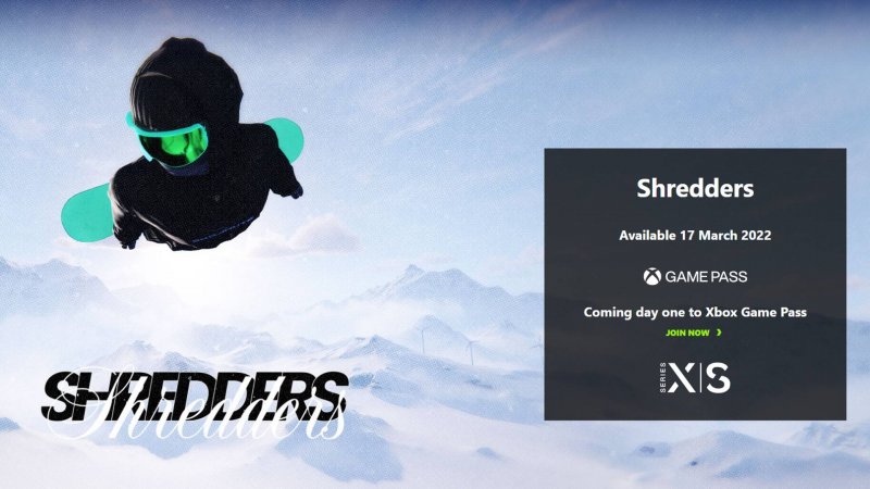 Shredders, la pagina del Microsoft Store con la data di uscita
