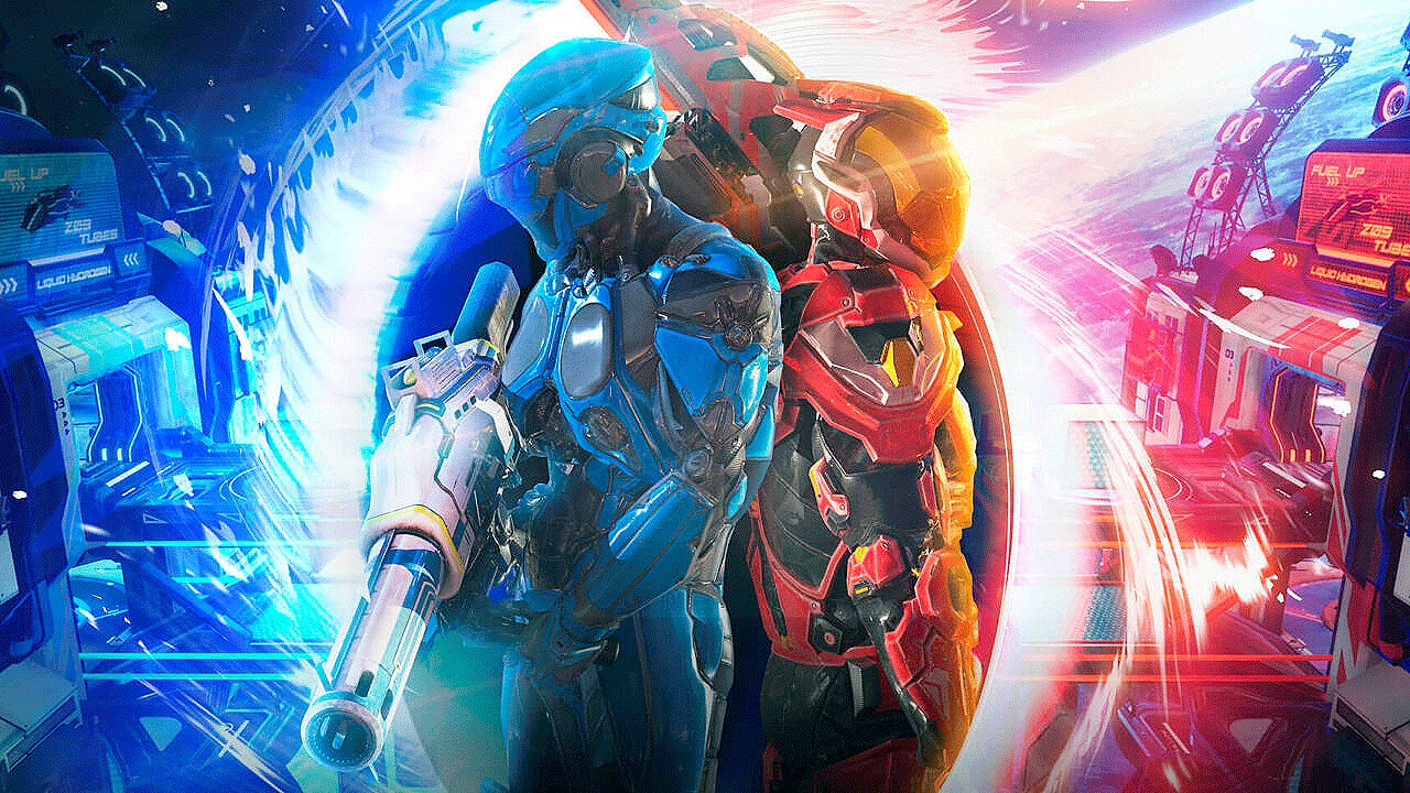 Due personaggi dello sparatutto Splitgate di 1047 Games