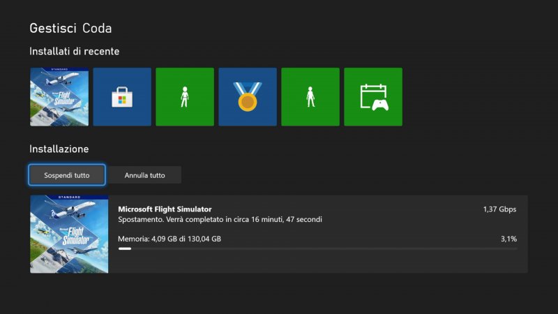Lo spostamento dei giochi dal Game Drive Hub alla memoria interna di Xbox Series S ha velocità più stabili dei download