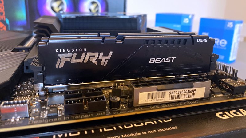 Le memorie Kingston FURY Beast usate per i nostri test dell'Intel Core i7-12700K Le memorie Kingston FURY Beast usate per i nostri test dell'Intel Core i7-12700K