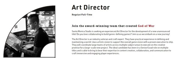 Sony Santa Monica: l'annuncio di ricerca per un nuovo Art Director