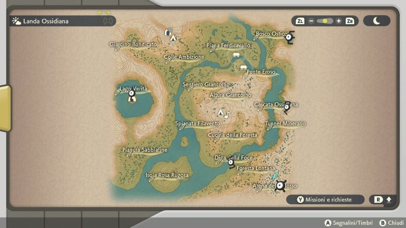 Leggende Pokémon Arceus, mappa con gli Unown nella Valle Ossidiana Leggende Pokémon Arceus, mappa con gli Unown nella Valle Ossidiana
