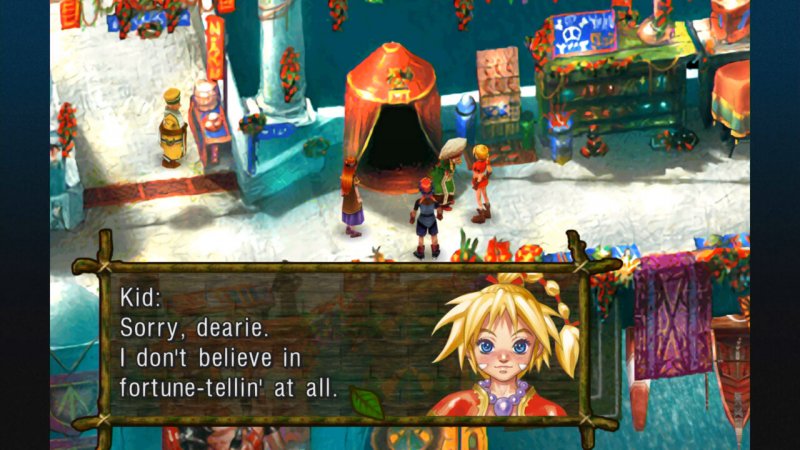 Chrono Cross: The Radical Dreamers Edition, you can choose between new and old images