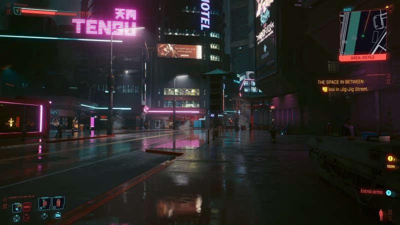 Cyberpunk 2077, Night City con le ombre in ray tracing