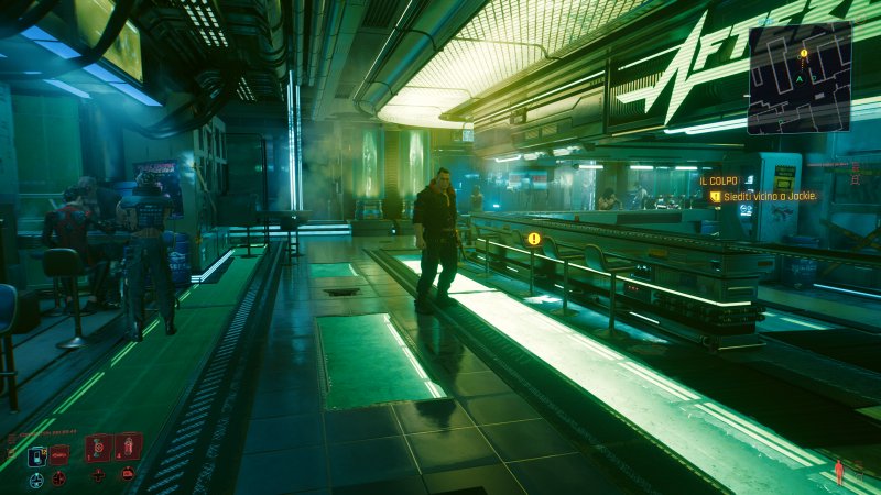 Cyberpunk 2077, l'Afterlife con o senza ray tracing sulle ombre appare identico