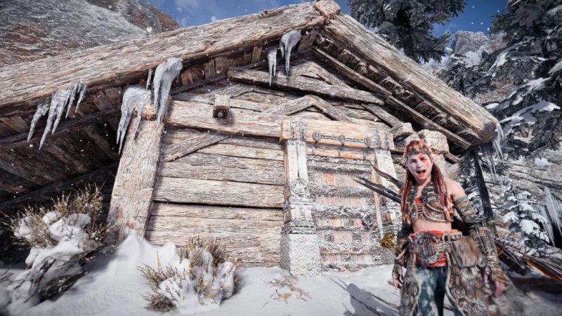 Horizon Forbidden West: la baita di Kratos Horizon Forbidden West: la baita di Kratos