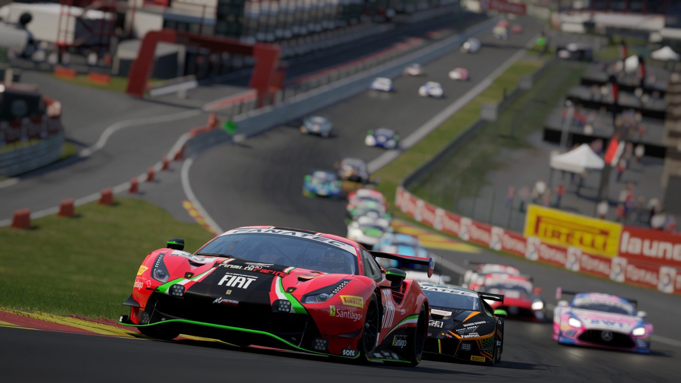 La famosa Eau Rouge su Assetto Corsa Competizione per Playstation 5 e Xbox Series X|S