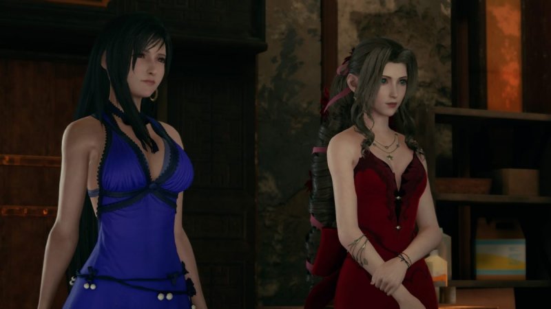 Tifa and Aerith in Final Fantasy 7 Remake