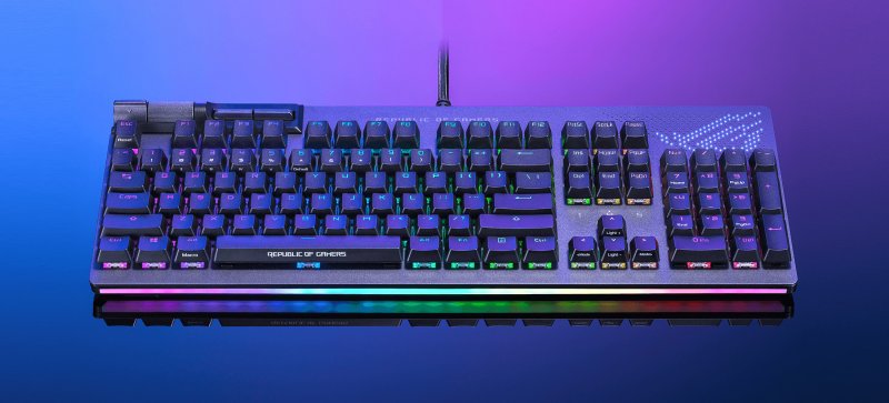 ASUS ROG Strix Flare 2 Animate, visuale completa senza supporto per i polsi