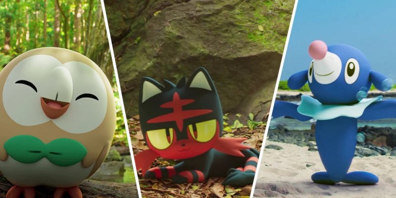 Pokémon GO, Rowlet, Litten e Popplio, i tre starter della settimana generazione