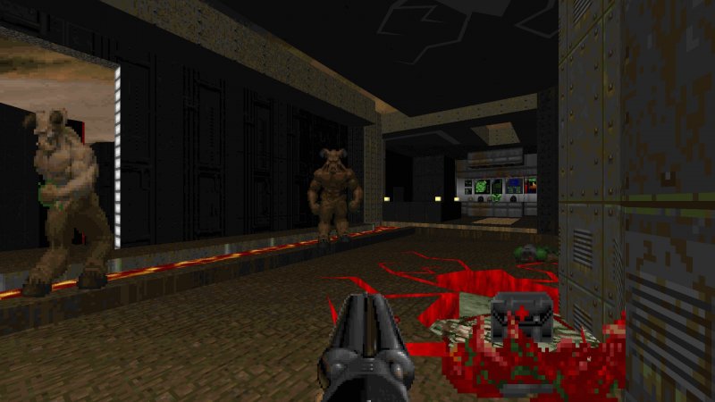 Uno screenshot di One Humanity, il nuovo livello di John Romero per Doom 2