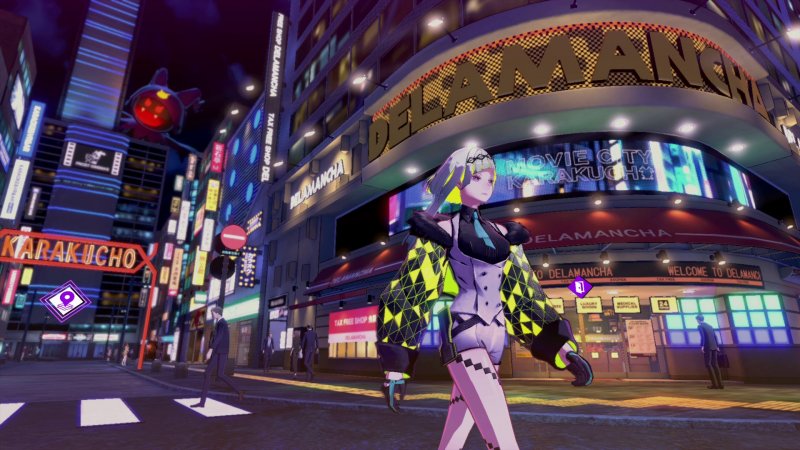 Soul Hackers 2, the neighborhoods of the city are full of details