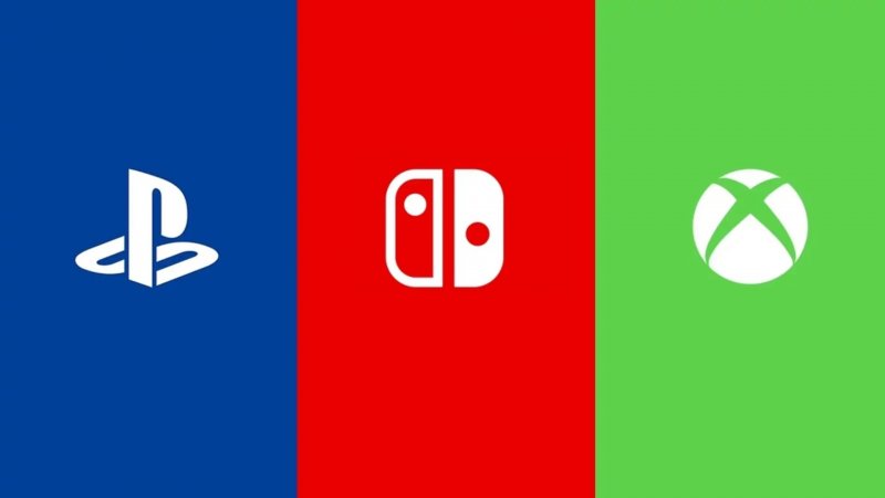 Logo di PlayStation, Nintendo Switch e Xbox
