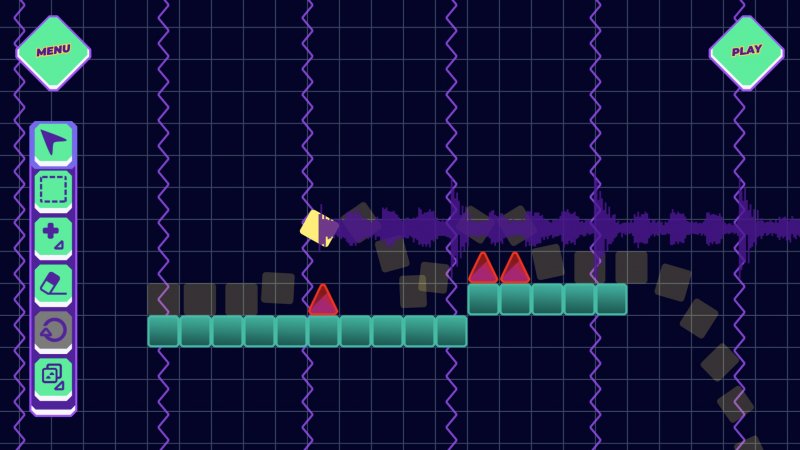 The Impossible Game 2, un'immagine dall'editor di livelli