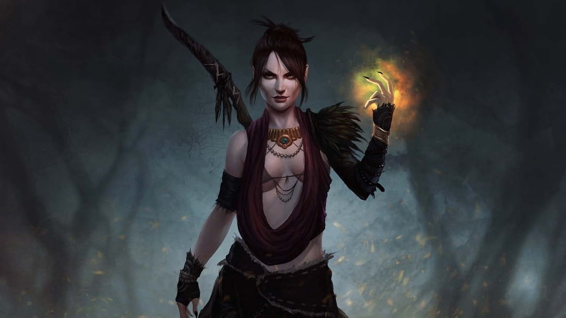 Morrigan dalla serie Dragon Age