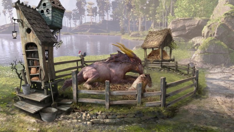 La rencontre avec le graphorn voit le protagoniste soumettre l'animal à sa volonté par la violence