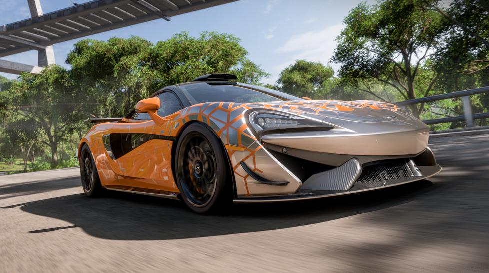 Una vettura in Forza Horizon 5